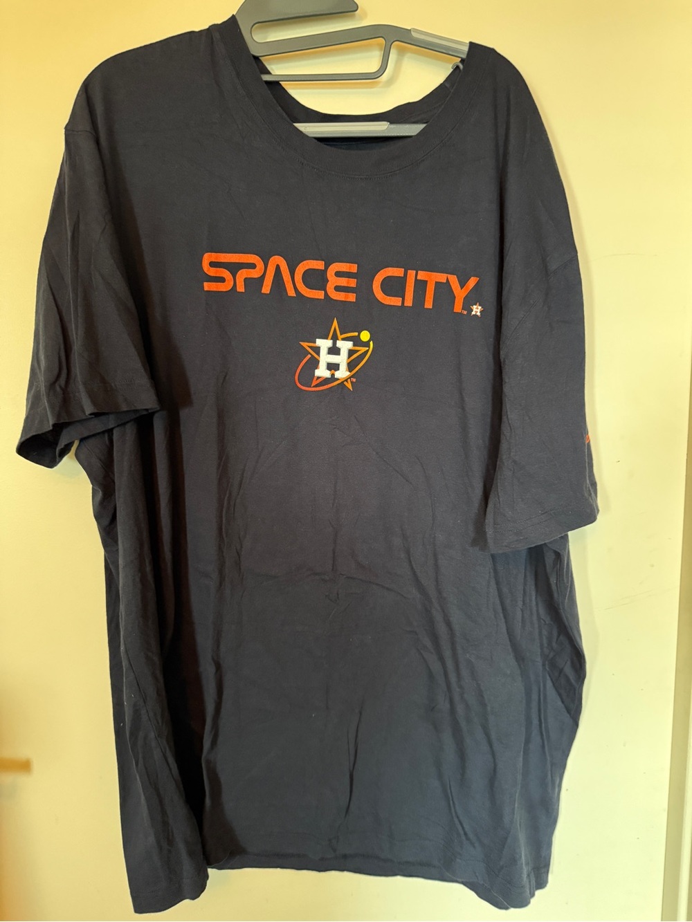 New Era Space City Graphic Tee - Black & Orange